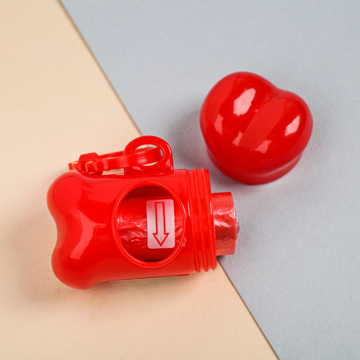 Контейнер с пакетами для уборки за собаками Ем много (рулон 15 шт) - Пушистое счастье фото 2