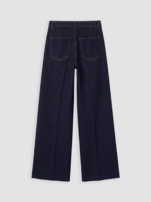 Y?ksek Bel Wideleg Fit Kad?n Jean Pantolon