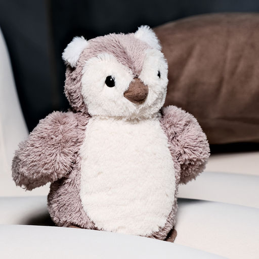 Мягкая игрушка Сова, 20 см, цвет светло-серый - Simaland фото 2