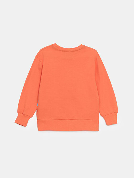 Bisiklet Yaka Bask?l? K?z ?ocuk Sweatshirt - Waikiki фото 2