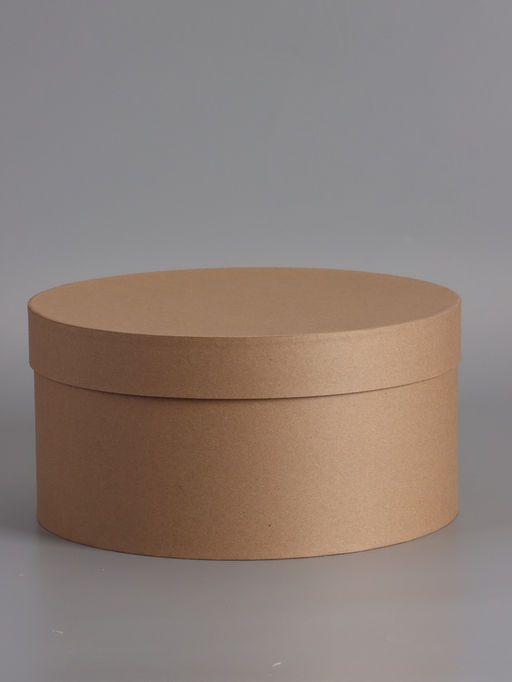 Коробка круглая подарочная, крафт, 30×15 см