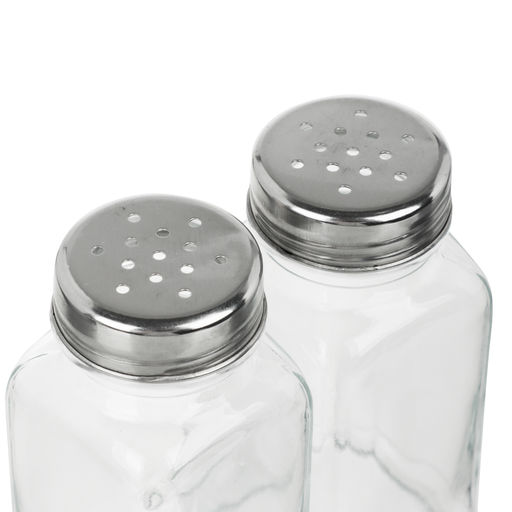 Набор Банок 2шт для соли и перца 4.2x9.3см 80мл,стекло, нерж.сталь арт. 828-339 - Полимербыт фото 3
