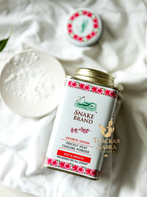 Тальк д/тела Освежающий "Японская Сакура" SNAKE BRAND 140 гр