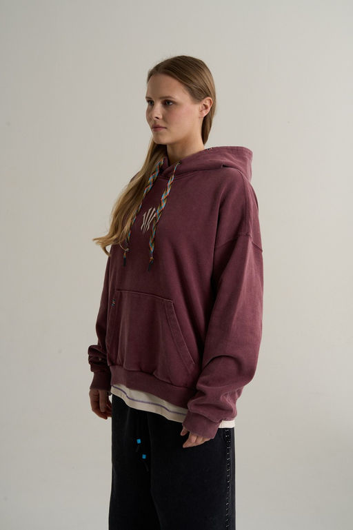 Худи Бордовый KAI Sweat Hoodie - Anta фото 4