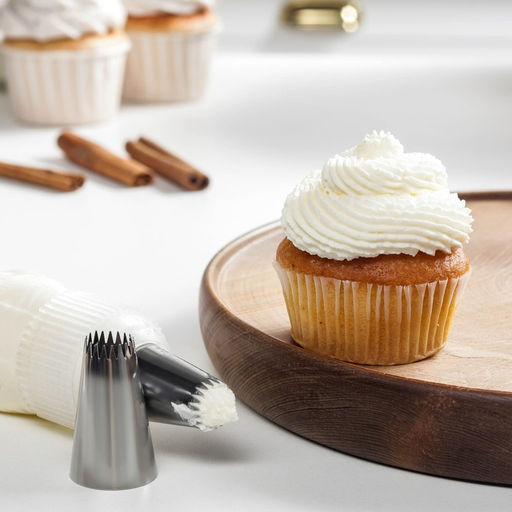 Насадка кондитерская KONFINETTA Французская звезда, d=3 см, выход d=1.2 см, № 6FT, нержавеющая сталь  фото 2