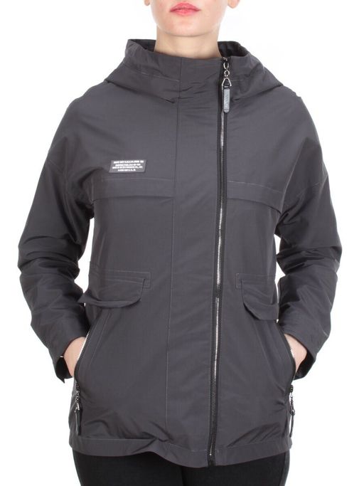 FY-229 DARK GRAY Ветровка женская АЛИСА (65% хлопок, 35% полиэстер) - Фабричный китай фото 2