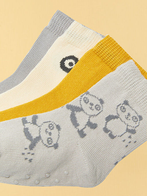 Desenli Erkek Bebek Soket ?orap 4l? - Waikiki фото 3