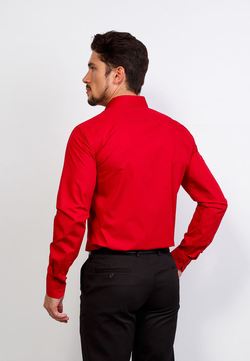 Сорочка мужская длинный рукав GREG 630/139/RED/Z  фото 10