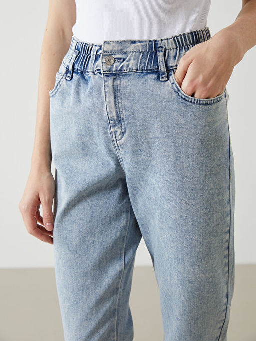 Slim Mom Kad?n Jean Pantolon