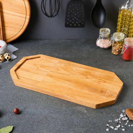 Доска для нарезки и подачи Доброе дерево «Плот», 20×40 см, массив дуба