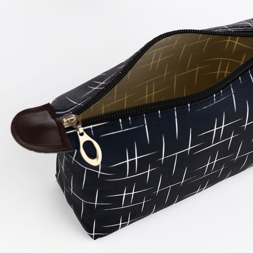 Цена за 2 шт. Косметичка простая на молнии, с принтом Мерцание, тёмно-синяя - Simaland фото 3