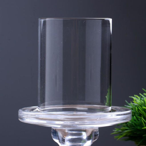 Стеклянный подсвечник на 1 свечу «Честность», прозрачный, 22×11×11 см