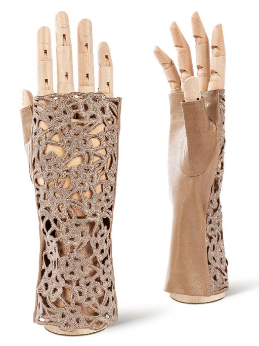 Перчатки женские ш/п F-0160 l.taupe - Eleganzza фото 9