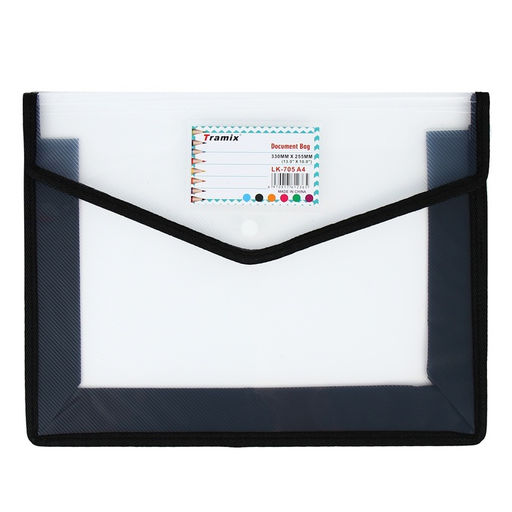 Папка-конверт на кнопке А4, 500 мкр, с расширением, горизонтальная, карман для визиток, МИКС - Simaland фото 12