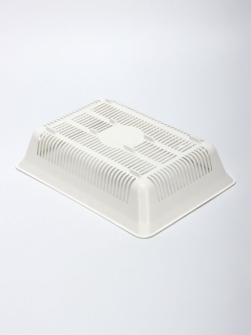 Туалет глубокий с сеткой 36×25×9 см, белый/бежевый