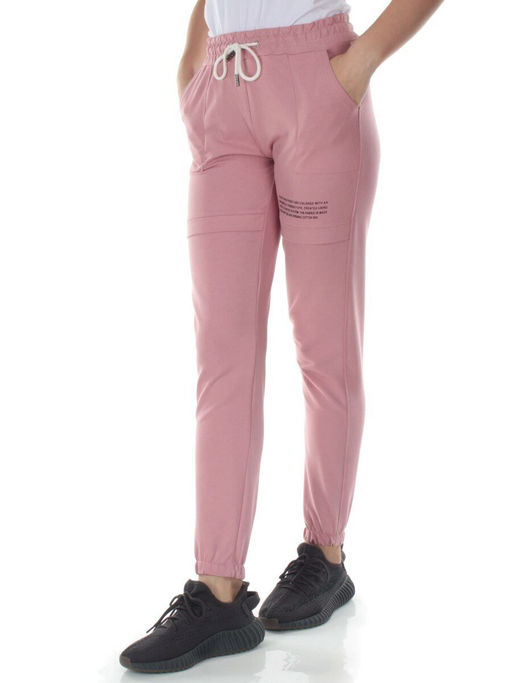 QB-65 PINK Брюки спортивные женские (95% хлопок, 5% стрейч) P&S - Fashion фото 3