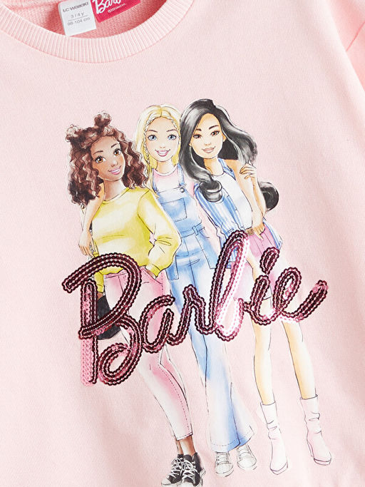K?z ?ocuk Barbie Bask?l? Sweatshirt - Waikiki фото 3