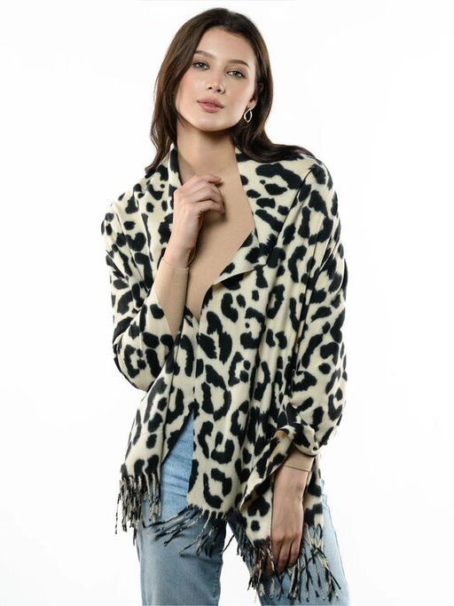 Яркий палантин с анималистичным принтом - Pretty mania фото 11