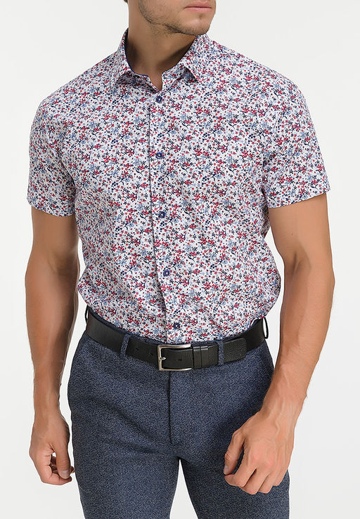 Сорочка мужская короткий рукав GREG 123/201/22495/ZS/C/1  фото 9