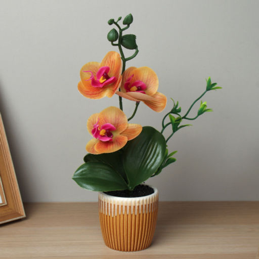 Цена за 1 шт. Цветочная композиция Орхидея / ZH-021 /уп 12/120/ - Галеонтрейд фото 3