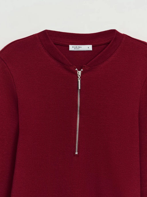 Джемпер на молнии из хлопка / Zarina