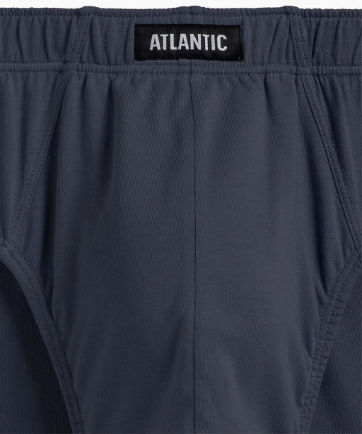 ATLANTIC 5SMP-003 Трусы классика Solid Classic - набор 5 шт. серый + графитовый + черный + изумрудный + эспрессо  фото 5