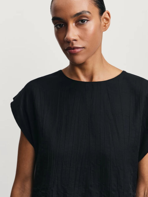 Блузка со спущенным рукавом и декоративными пуговицами / Zarina  фото 6