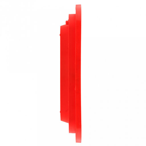 Часы настенные Кватро 25,8х25,8х4см, мягкий ход, циферблат белый; цифры арабские, черный; корпус пластик, красный; в коробке (Китай) - Домашняя мода фото 3