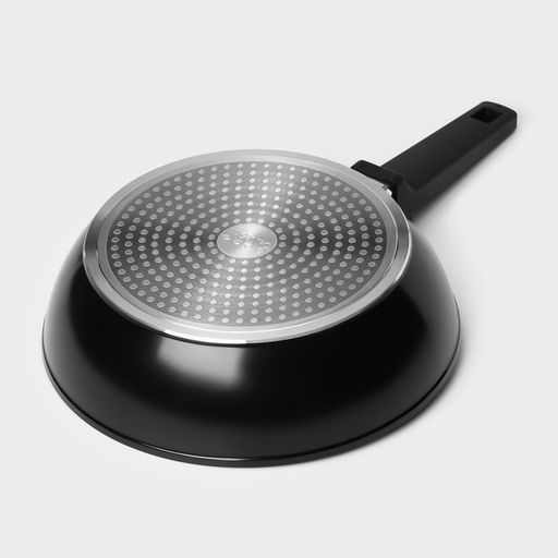 Сковорода Magistro Flame, d=26 см, h=7 см, кованый алюминий, антипригарное покрытие, индукция, чёрная фото 6