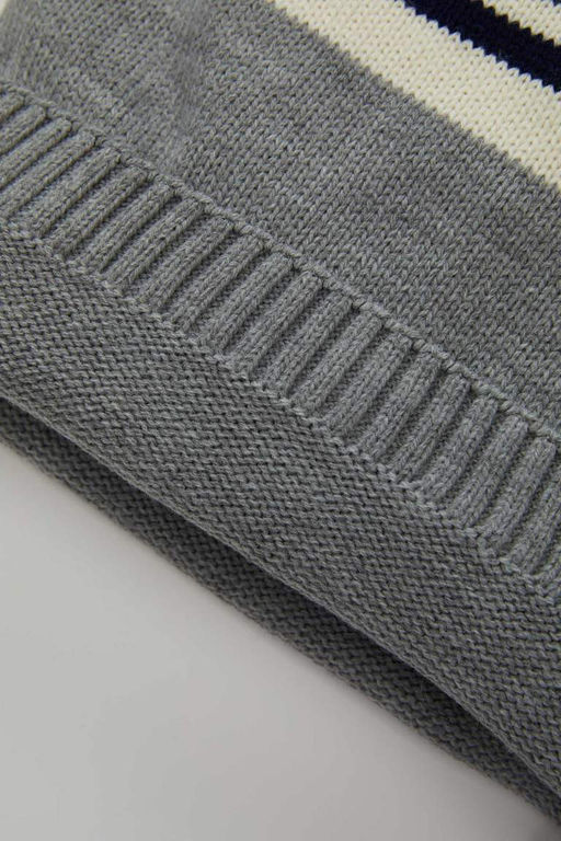 Полосатый свитер для маленьких мальчиков - Defacto фото 4