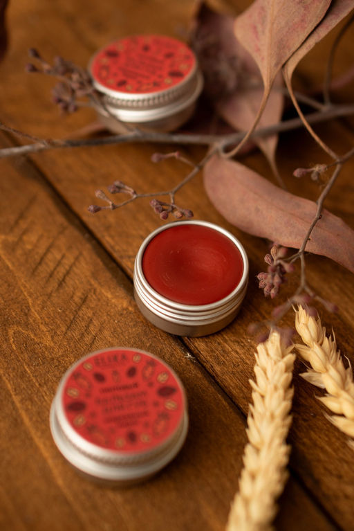 ТИНТОВЫЙ БАЛЬЗАМ ДЛЯ ГУБ МОРКОВНЫЙ: тинтовый бальзам с ароматом моркови, придаёт губам легкий медный оттенок, 10 гр (с биркой) - Elska фото 9