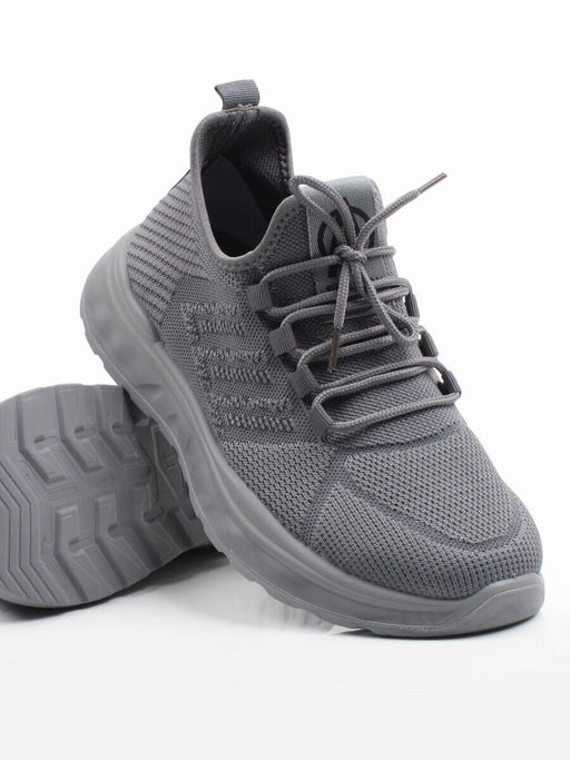 03-TEX-D01-08 GREY Кроссовки летние мужские (текстиль)