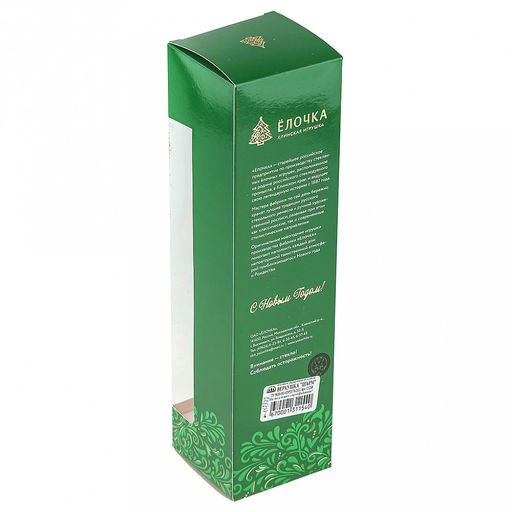 Елочная игрушка верхушка стеклянная Шарм h27,5см, ручная художественная роспись, подарочная упаковка (Россия) - Домашняя мода фото 6