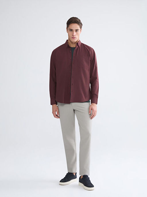 Regular Fit Uzun Kollu Arm?rl? Erkek G?mlek