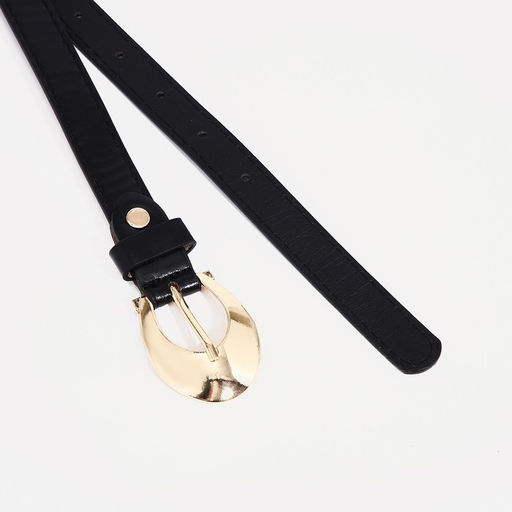 Ремень женский, ширина 1.8 см, винт, пряжка металл, цвет чёрный - Simaland фото 2