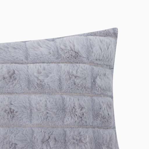 Наволочка декоративная Этель цвет серый 43х43 см , велсофт, полиэстер  фото 2