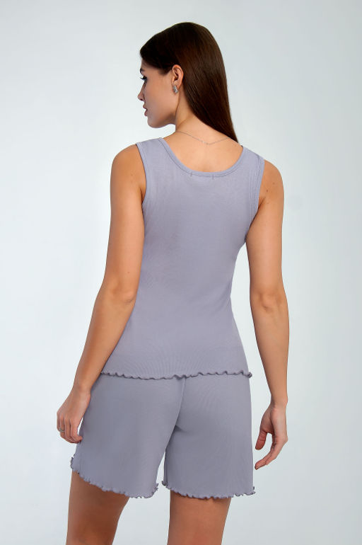 Арт. 9156/1 Пижама с шортами 42-50 (5 шт) Цвет:верх-сиреневый,низ-сиреневый - Калинка фото 4