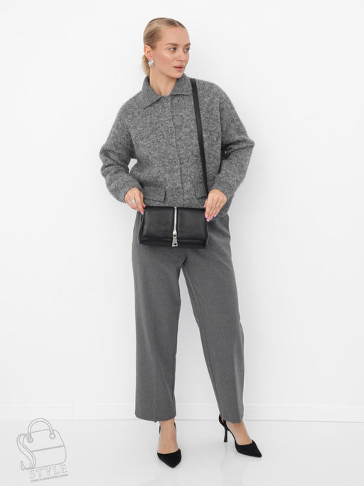 Сумка женская кожаная 1143TH black Polina&Eiterou  в Новосибирске