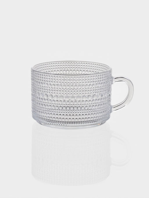 Набор кружек Couple, 400 мл, 2 шт., стекло, прозрачный