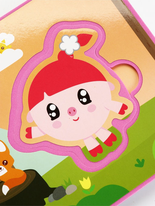 Книжка с мягкими пазлами EVA «Любимые герои. Малышарики», 12 стр.