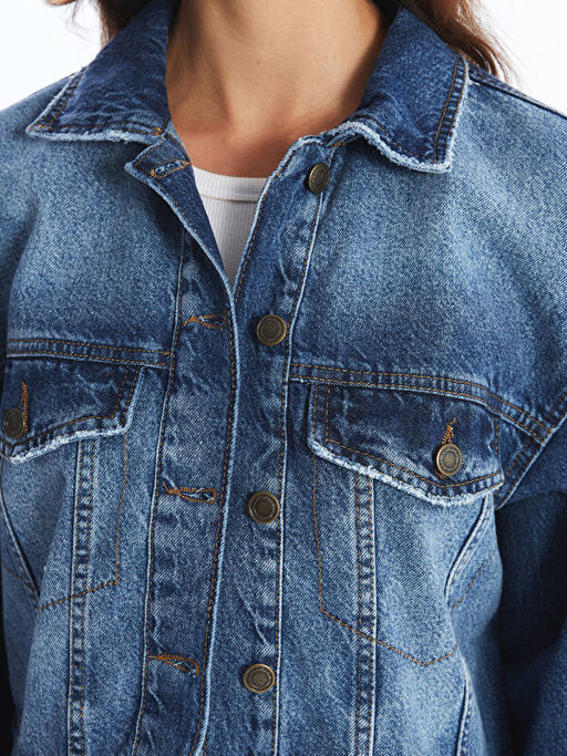 Oversize Kad?n Jean Ceket