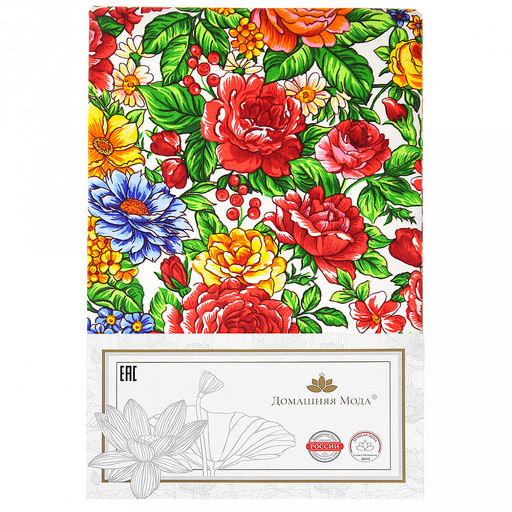 Скатерть-дорожка на стол 50х148см "Паулина", хлопок "Премиум" 236г/м2, "Домашняя мода" (Россия)