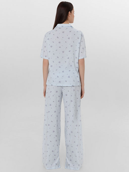 Комплект домашний женский голубой