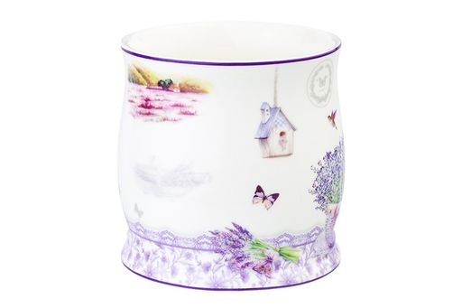 Кружка 350 мл 11,5*8,5*8,5 см Лаванда NEW BONE CHINA - Elan gallery фото 2