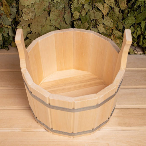 Шайка для бани и сауны 9 л, липа, нержавеющий обруч, «Добропаровъ»