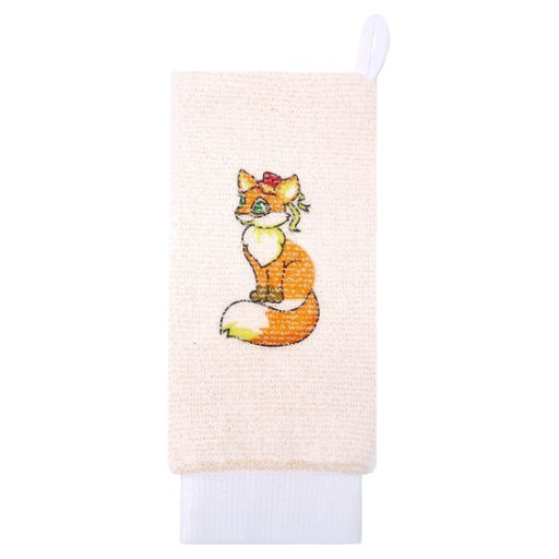 Мочалка детская рукавица из хлопка с рисунком 16333 - Vival фото 6