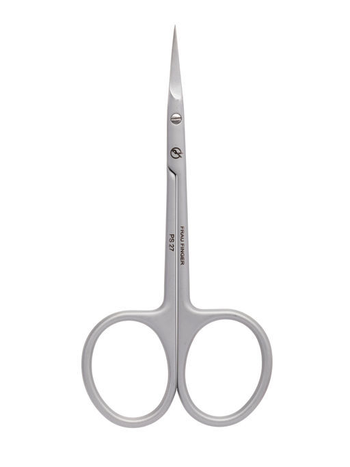 Frau Finger Ножницы маникюрные для кутикулы изогнутые / Premium PS 27, матовые, ручная заточка, 10 см