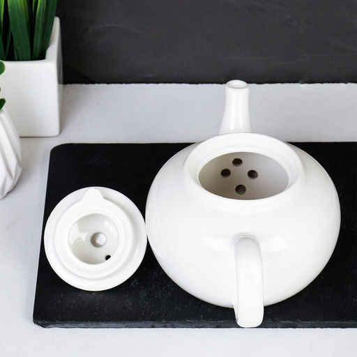 Чайник заварочный 400 мл костяной фарфор белый арт.FY24002 (729940)