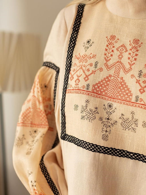 Блузка лен 50%, вискоза 50% - Волтри фото 4