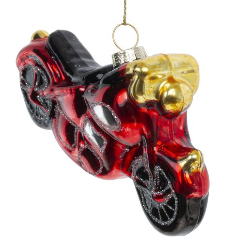 Украшение новогоднее "Мотоцикл" , L12 W3,5 H6 см